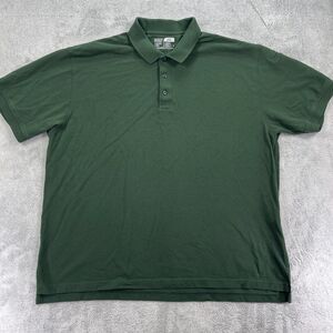 5.11 Tactical Professional Polo Shirt Men 2XL Green Knit Cotton Golf Performance